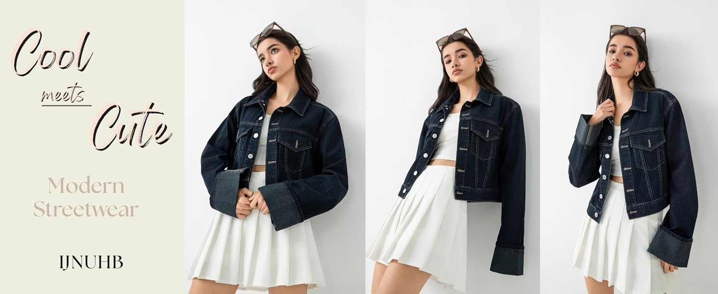 cropped denim jacket