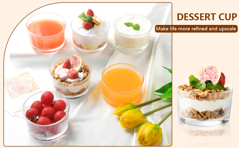 Small Glass Dessert Bowls
