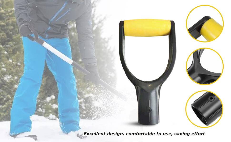 Auniwaig Shovel Grip Handle Replacement D Shaped 32mm