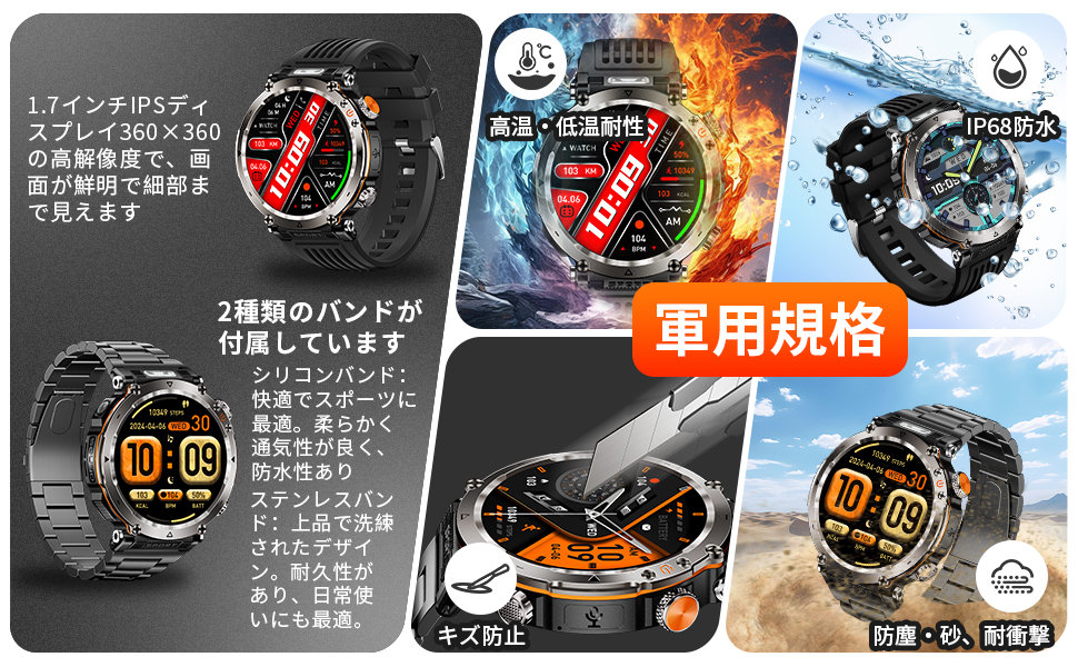 2 bands included Military Spec