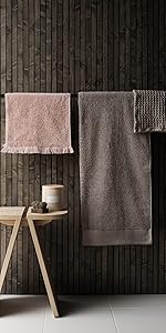 Amazon.com: Blomus Caro Jumbo Waffle Bath Towel Tan 28x55