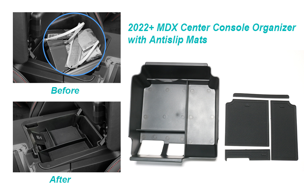 CDEFG Center Console Organizer Tray for 2022 2023 Acura MDX
