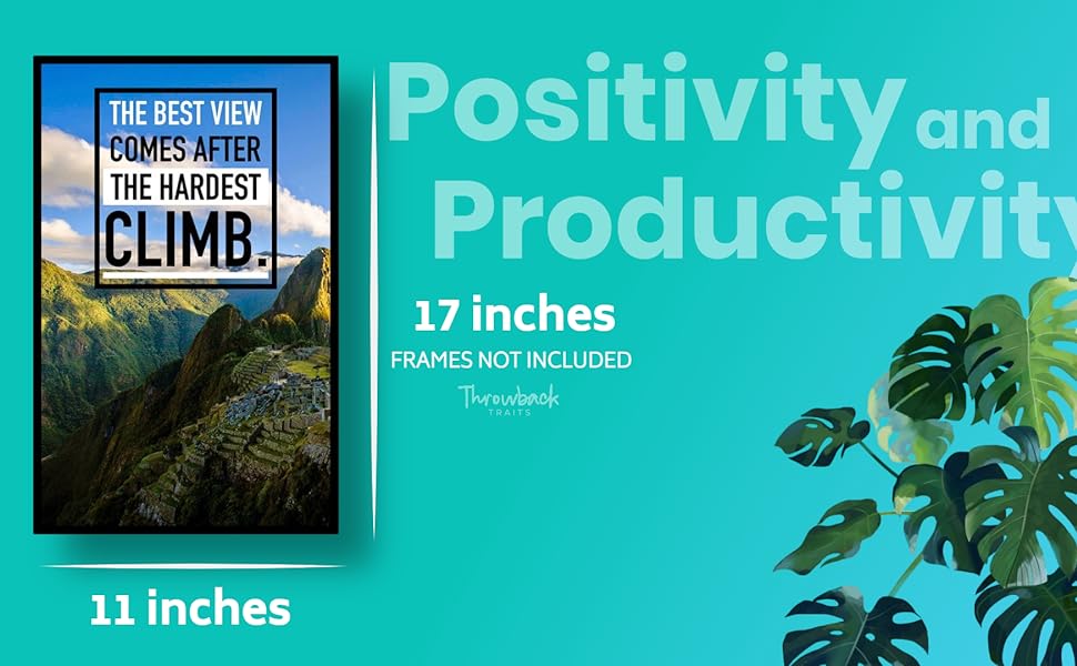 Throwback Traits Motivational Wall Art Poster