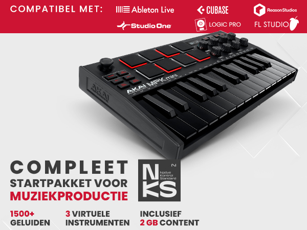 AKAI Professional MPK Mini MK3 Black - 25-key USB MIDI