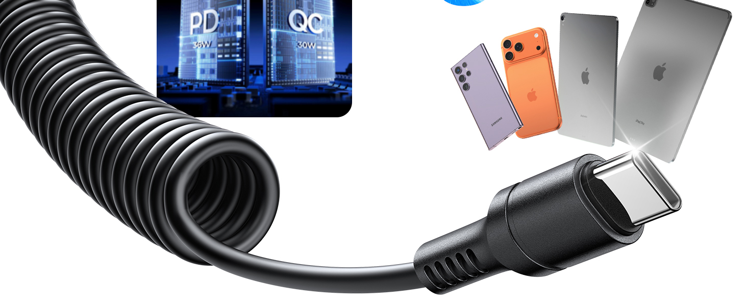 usb c car charger fast charging