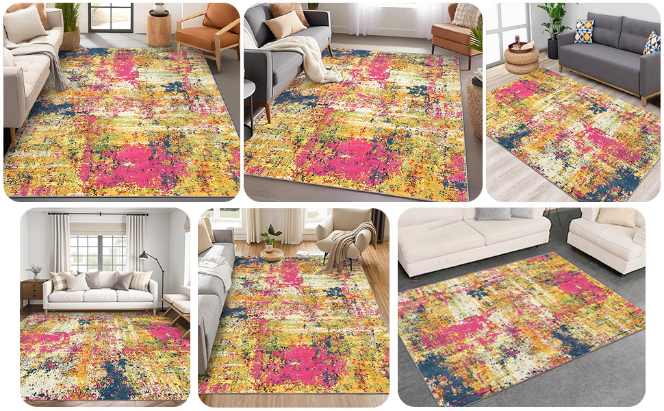 rug large area rug non slip rug rug for bedroom area rug 6x9 kids rug grey rug colorful rug office