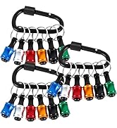 18Pcs Bit Holder Keychain 1/4 Inch Hex Shank Screwdriver Bits Holder Portable Quick-Change Drill ...