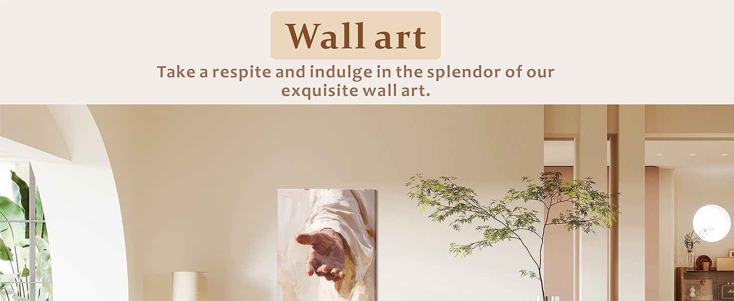 Framed Jesus Canvas Wall Art