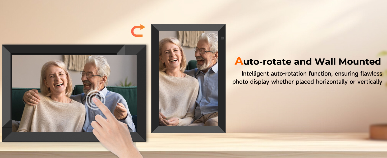 electronic picture frame slideshow,digital photo frame wifi,large digital photo frame