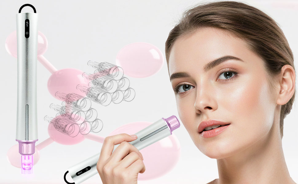 PIPM derma pen microneedling kit with 36pin 12pin cartridges