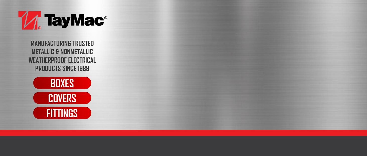 TayMac TB750S 3Gang Weatherproof Box with Seven 1/2 in. Outlets, Gray