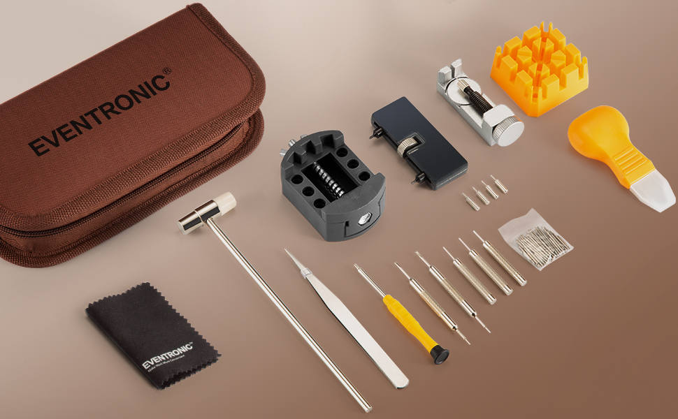 EVENTRONIC Watch Repair Tool Kit,Professional Watch Back Removal Tool, Watch Link Removal Kit