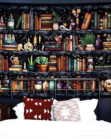 洋書 shaped Tapestry Amazon.com: IcosaMro Great Wave Tapestry for Bedroom 60x82.7
