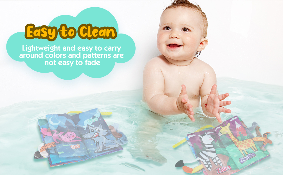 Baby Books 06 Months, First Cloth Crinkle Soft Baby Book