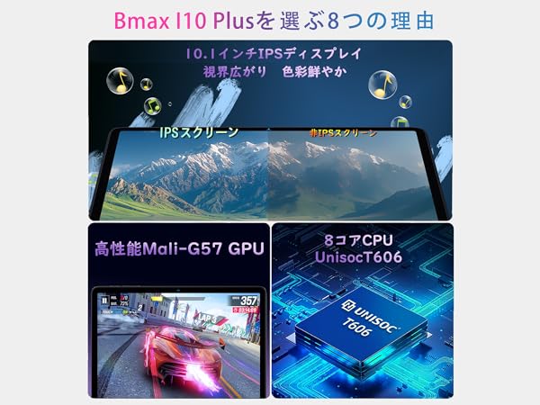 Amazon.co.jp: 【android 15 タブレット初登場】Bmax I10 Plus