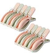 YOUOWO Beach Towel Clips 10 Pack Large Quilt Clips Chair Clips for Beach Cruise Jumbo Size Heavy ...