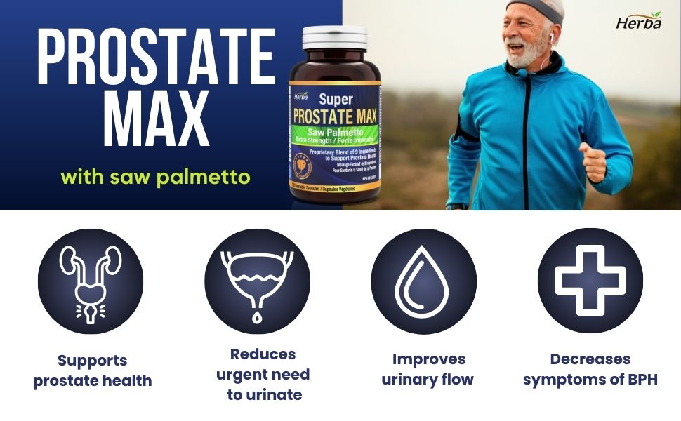prostate max with saw palmetto designde to reduce urologic symptoms related to bph