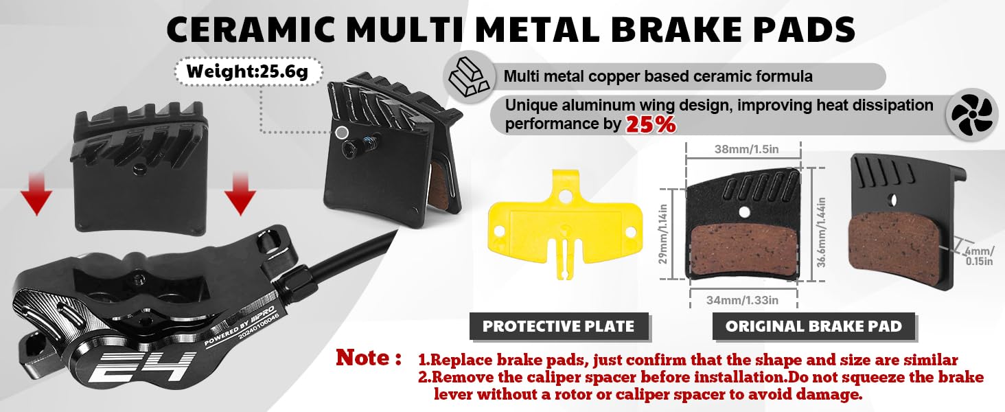 CERAMIC MULTI METAL BRAKE PADS