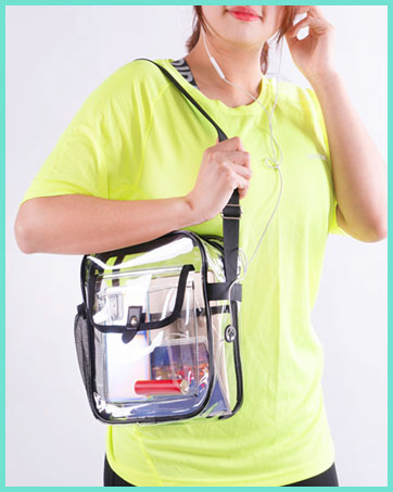 Stylish clear crossbody purse bag for women