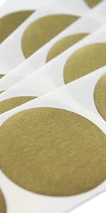1.25" round gold scratch off sticker