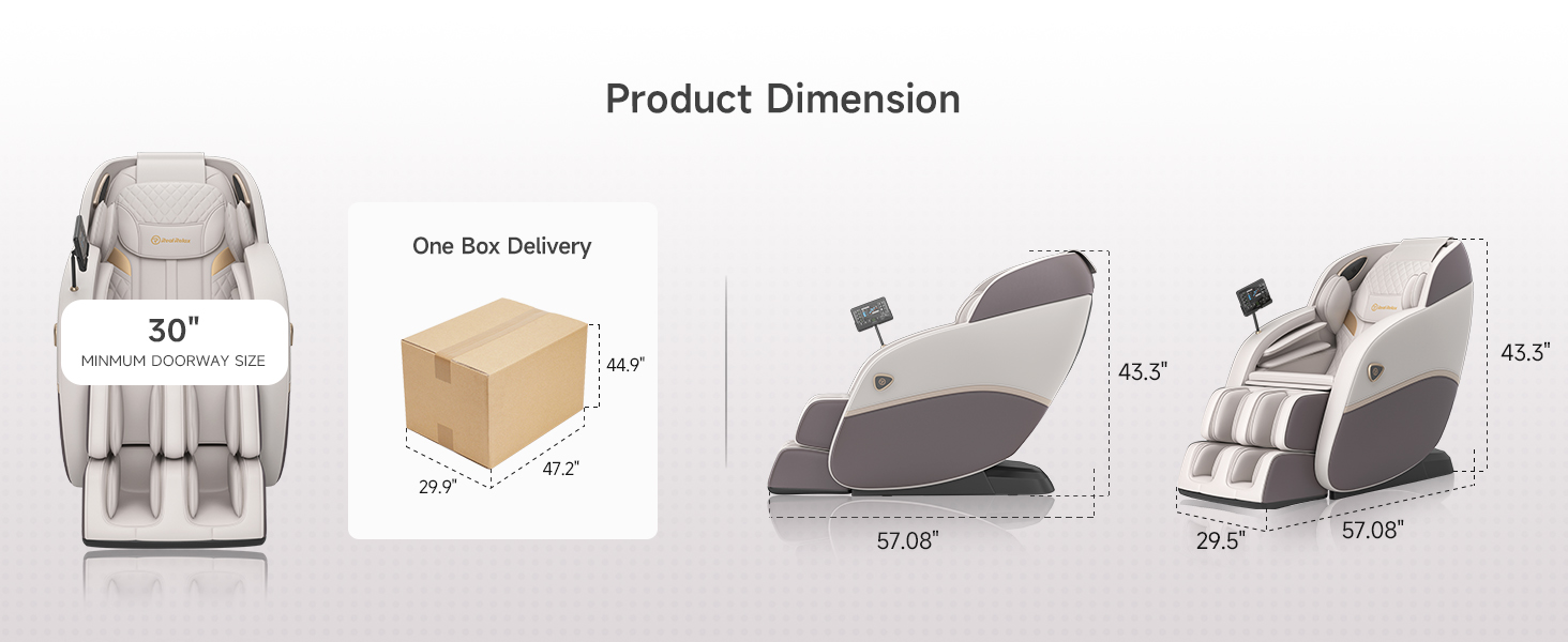 Favor-22 massage chair dimension