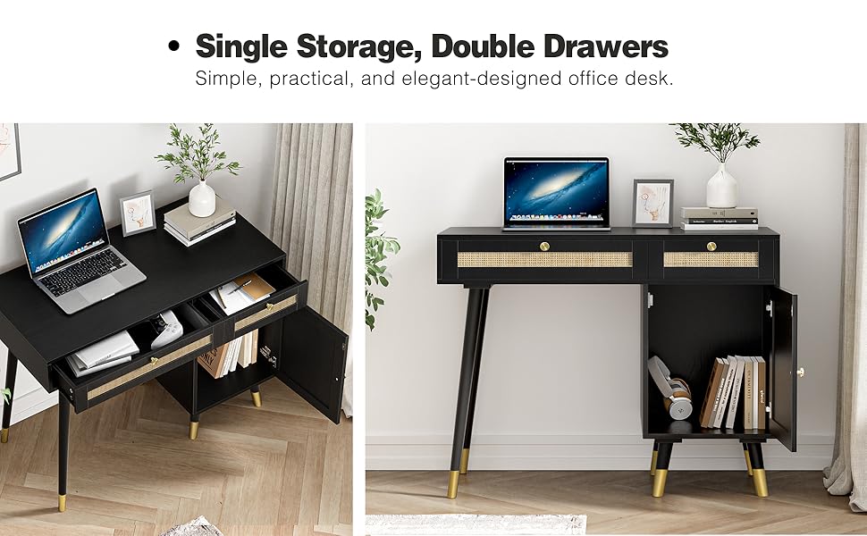 desk with storage