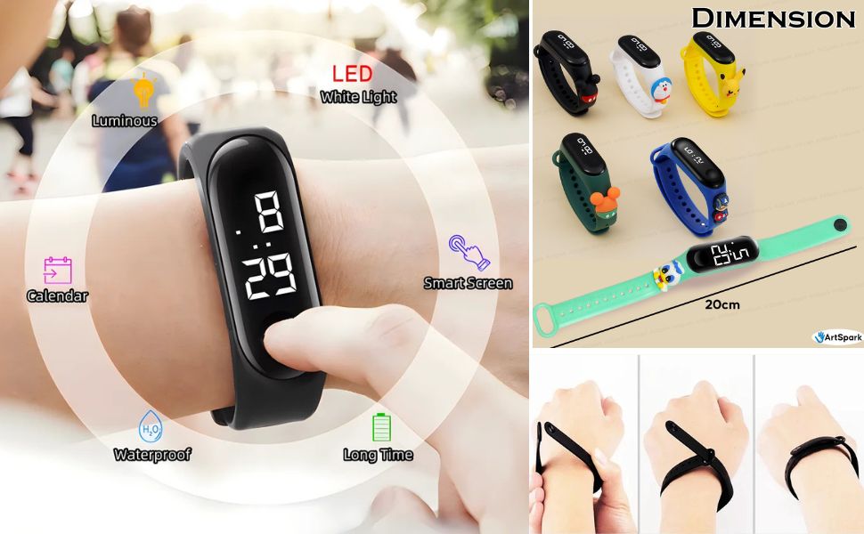 kids birthday return gift watch, party favor watches for kids, LED sports watch for kids, kids toys