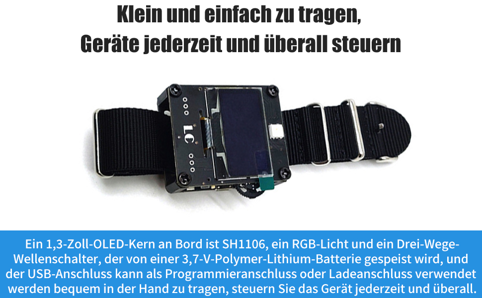 Programmierbares Entwicklungsmodul ESP8266 WiFi Deauther Watch ...