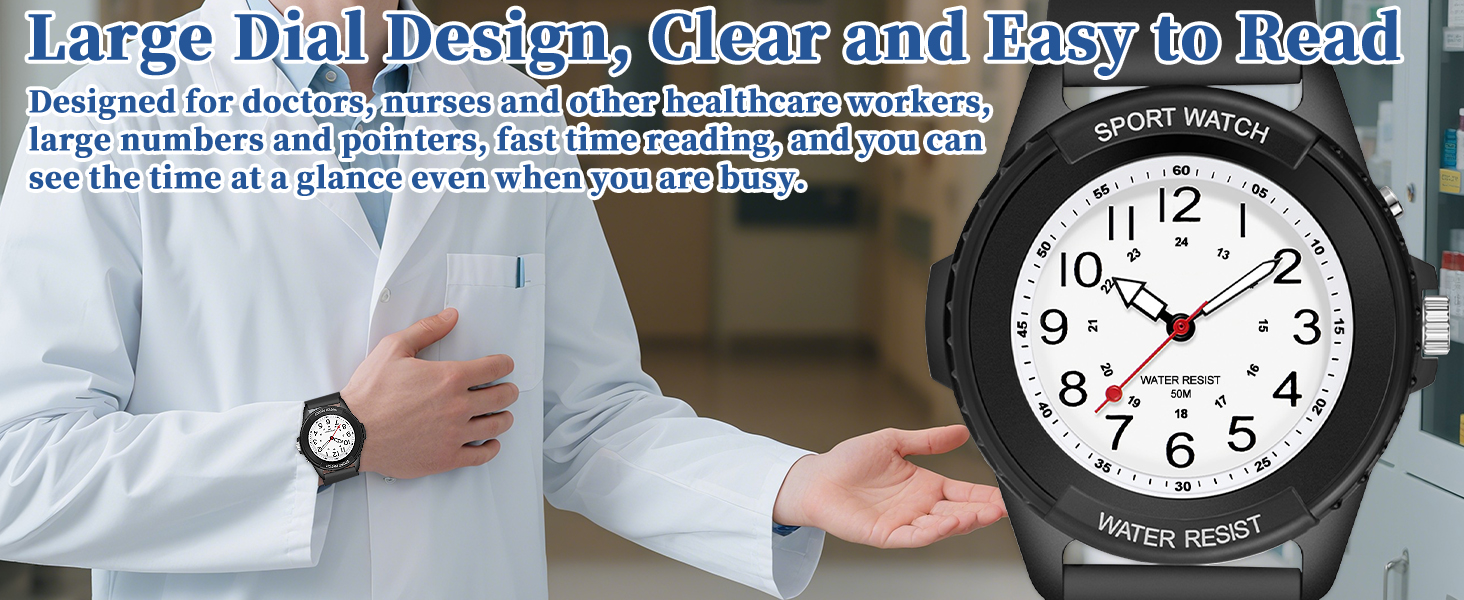 Military Time Easy to Read Dial