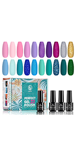 Pink Gel Nail Polish Blue Gel Polish Green Gel Polish