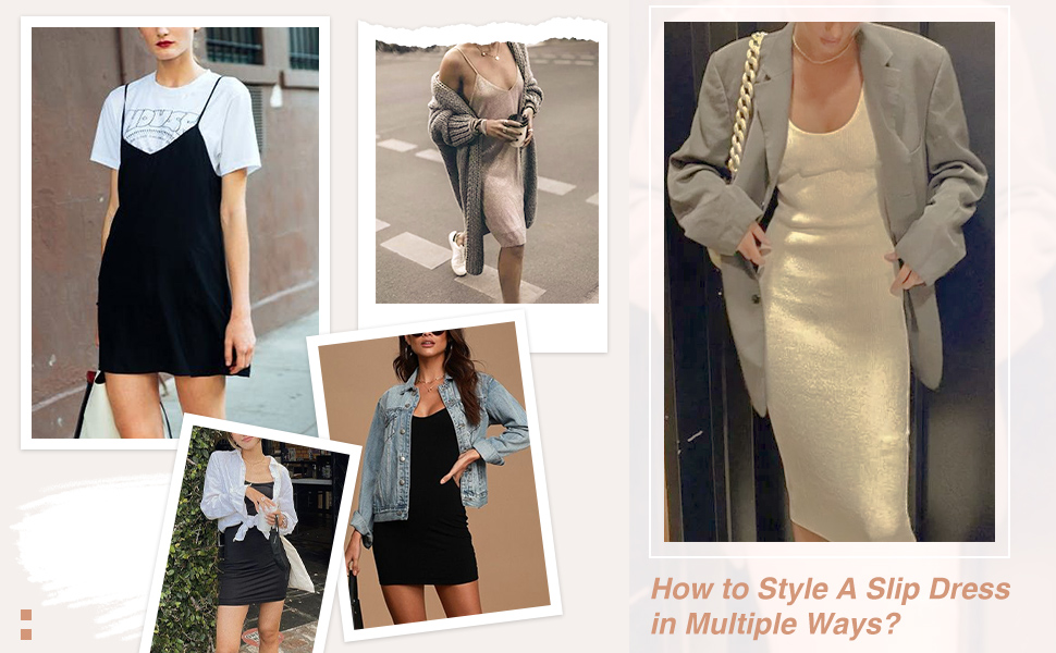 FeelinGirl Slip Dress Multiple Ways to Match