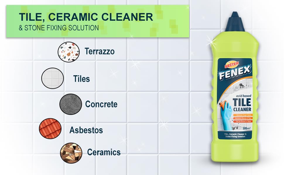Selzer Vetra Tiles Cleaner Liquid, Remove Tough Stains, Tile Cleaner