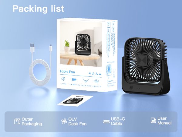 desk fan portable desk fan personal small fan mini fan desk fan for men women home office