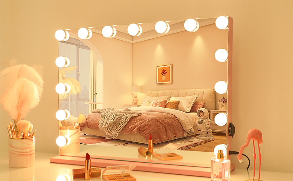 WAYKING Vanity Mirror with Lights, Cosmetic Mirror for