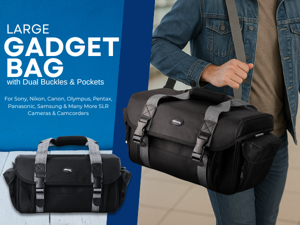 Amazon.com : Ultimaxx Large Water-Resistant Camera Bag with