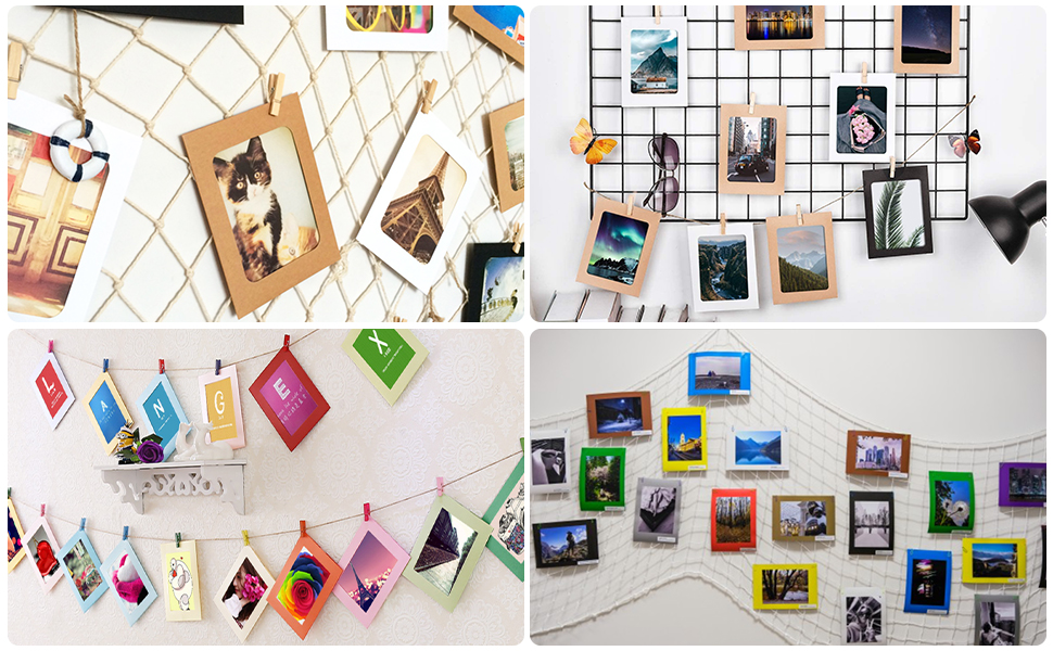 jijAcraft 20Pcs Paper Photo Frames, 10x15 CM Paper Picture Frame With