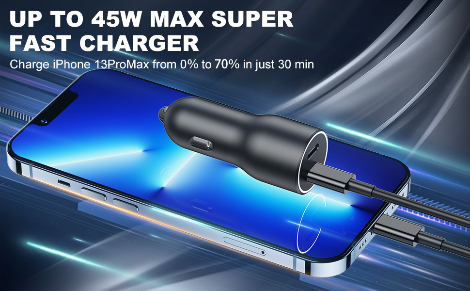 for iPhone 14 13 12 Pro Car Charger Fast Charging,[Apple