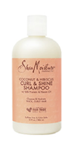 SheaMoisture Curl and Shine Coconut & Hibiscus Shampoo 13 oz 