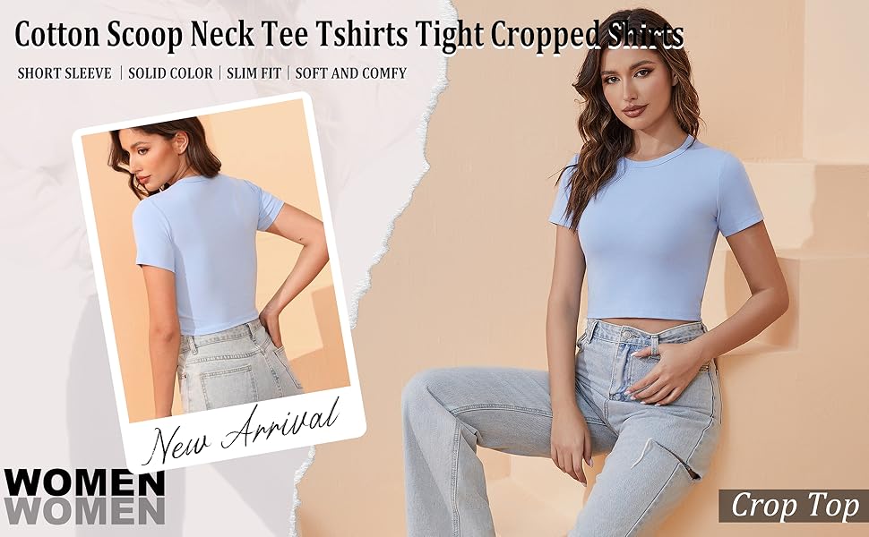 Cropped shirts for women