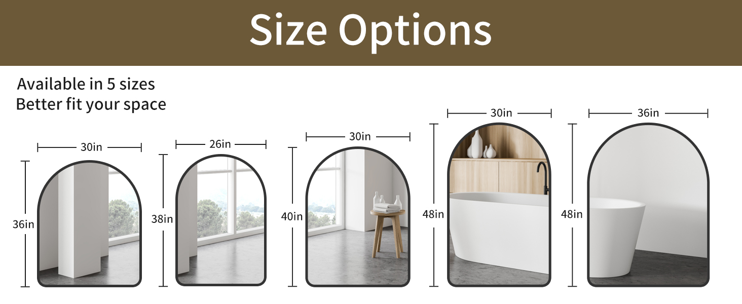 Arched Bathroom Mirror
