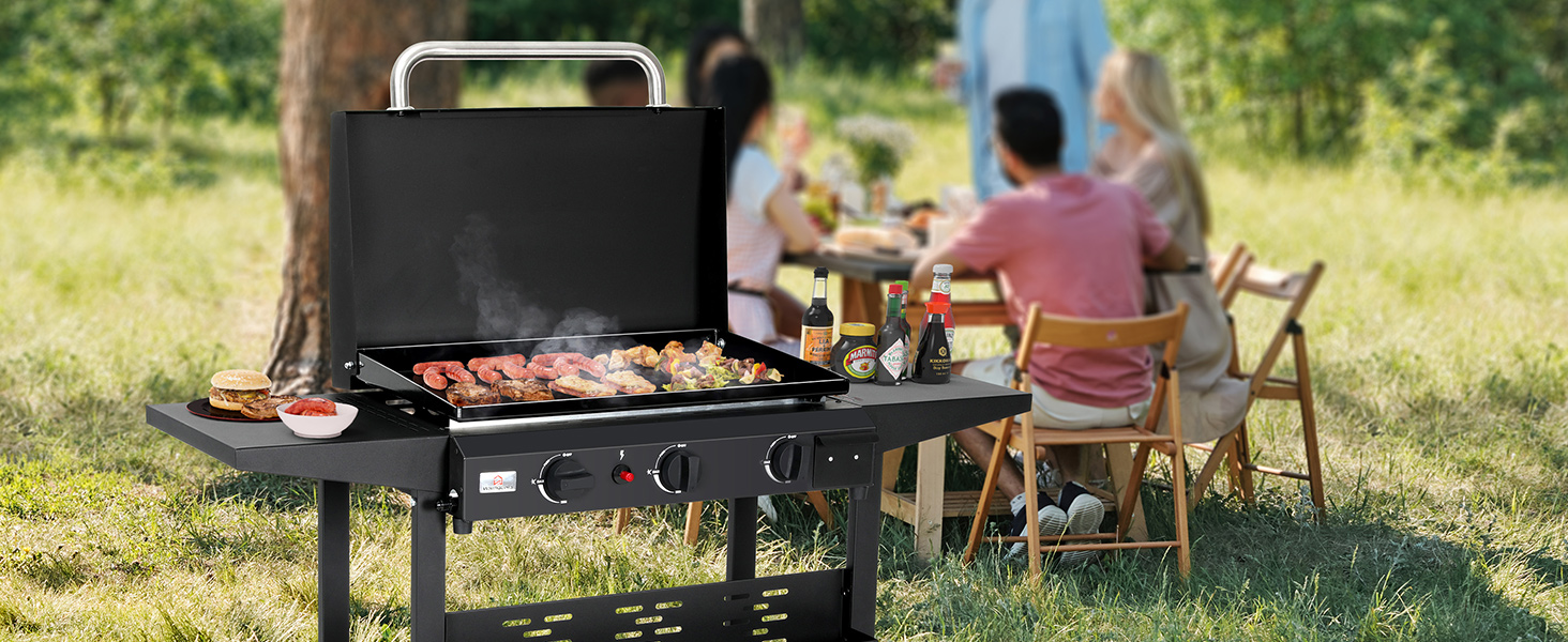gas griddle flat top grill flattop grill flat grill outdoor griddle with lid propane gas grill