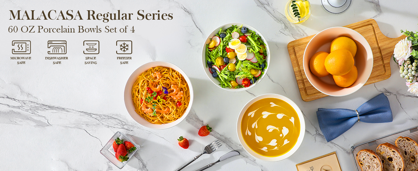 bowls soup bowls salad bowl ramen bowl white bowls for kitchen porcelain bowls set of 4 