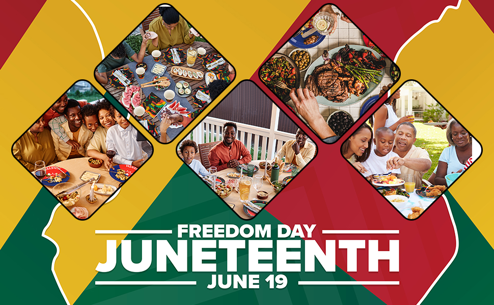 QZYL 96 PCS Decorations, Serve 24 Guests Happy Dinnerware Set