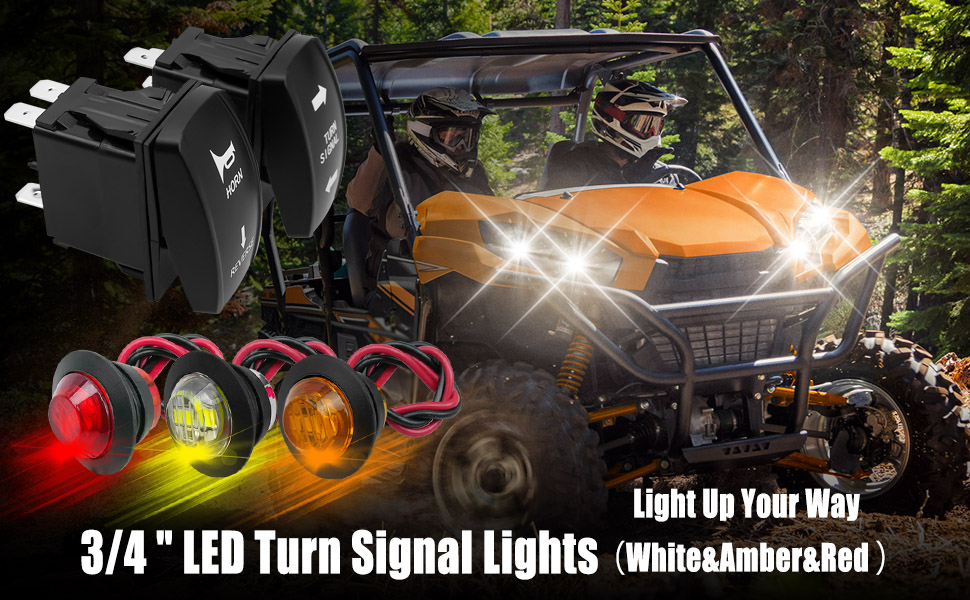 UTV Turn Signal Kit Street Legal Kit with Turn Signal