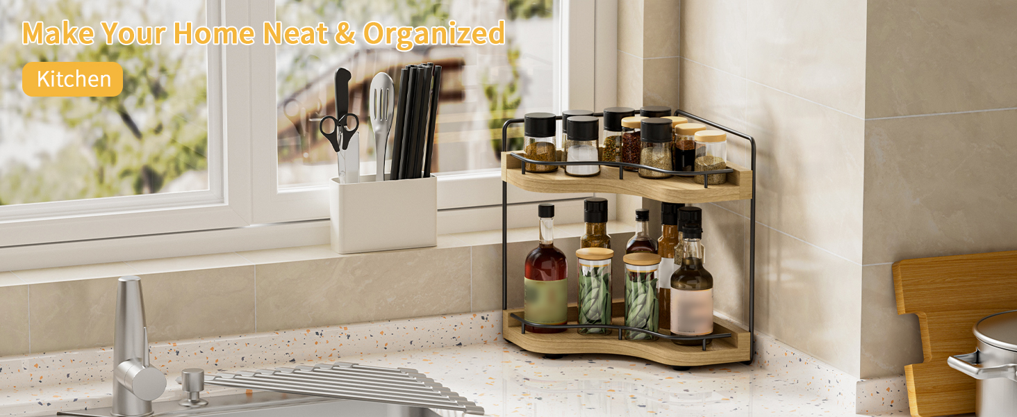tiered bathroom counter organizer