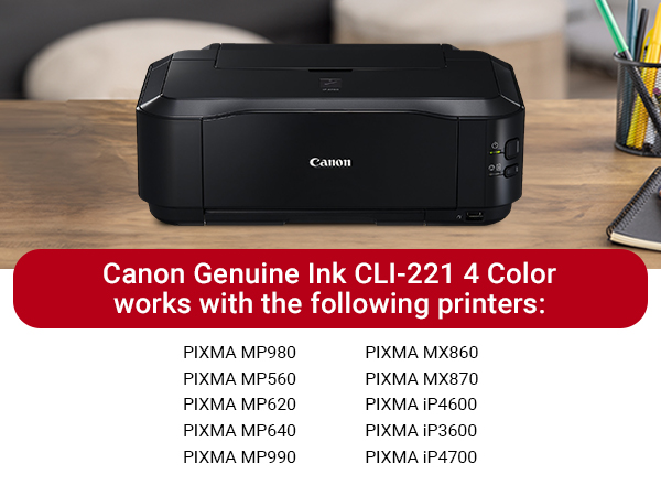 Amazon.com: Canon CLI-221 Genuine Four Color Pack