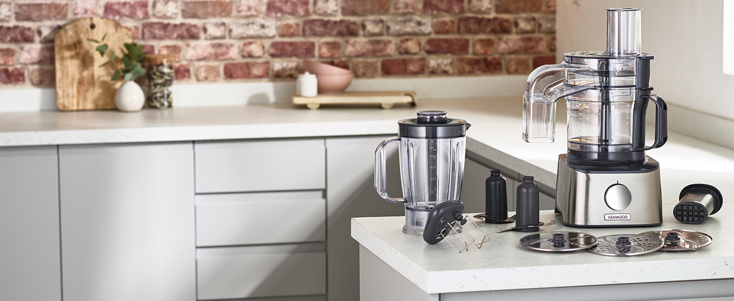 Kenwood MultiPro Compact+ Food Processor, FDM304SS, 800W, Silver