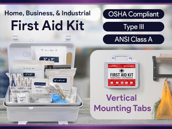 Amazon.com: OSHA Compliant First Aid Kit - 10 Person, Type