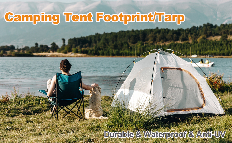 3Mx3M Tent Tarp Tent Footprint Waterproof Camping Picnic Tent Floor Mat