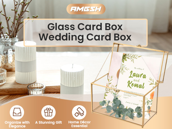 Amazon.com: AMGSH Golden Vintage Glass Keepsake Box